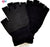 Black Super Soft Magic Gripper Fingerless Thermal Winter Gloves