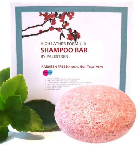 Hair Shampoo Bar by Palestren ® - High Lather Formula Natural Shampoo Bar - Plastic free, Paraben Free